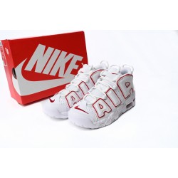 Nike Air More Uptempo Bai Bian Red White DJ5988-100 Casual Shoes 