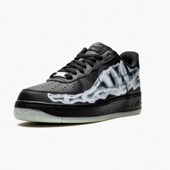 Nike Mens Air Force 1 Low Black Skeleton BQ7541 001 Running Sneakers