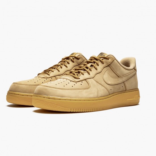 Nike Womens/Mens Air Force 1 Low Flax AA4061 200 Running Sneakers