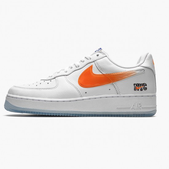 Nike Womens/Mens Air Force 1 Low Kith Knicks Away CZ7928 100 Running Sneakers