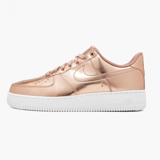 Nike Womens/Mens Air Force 1 Low Metallic Bronze CQ6566 900 Running Sneakers