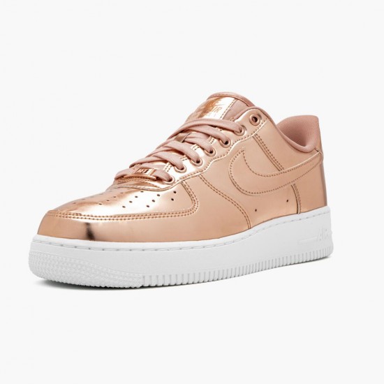 Nike Womens/Mens Air Force 1 Low Metallic Bronze CQ6566 900 Running Sneakers