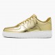 Nike Womens/Mens Air Force 1 Low Metallic Gold CQ6566 700 Running Sneakers