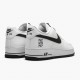 Nike Womens/Mens Air Force 1 Low NY vs NY White Black CW7297 100 Running Sneakers