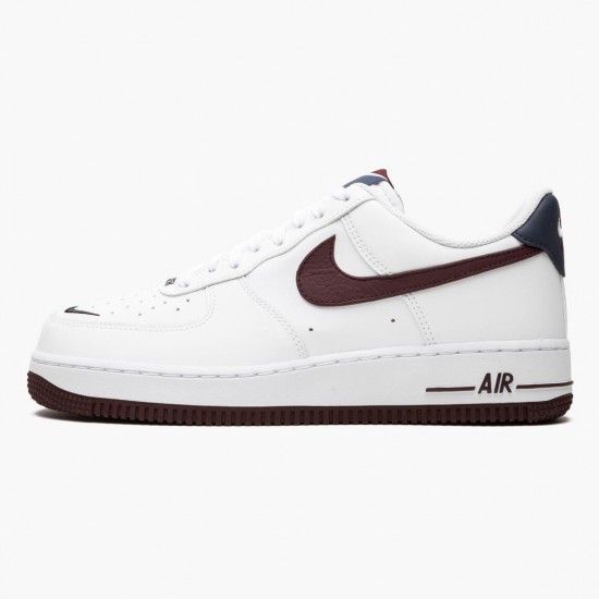 Nike Womens/Mens Air Force 1 Low Obsidian White University Red CJ8731 100 Running Sneakers