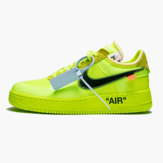 Nike Womens/Mens Air Force 1 Low Off White Volt AO4606 700 Running Sneakers