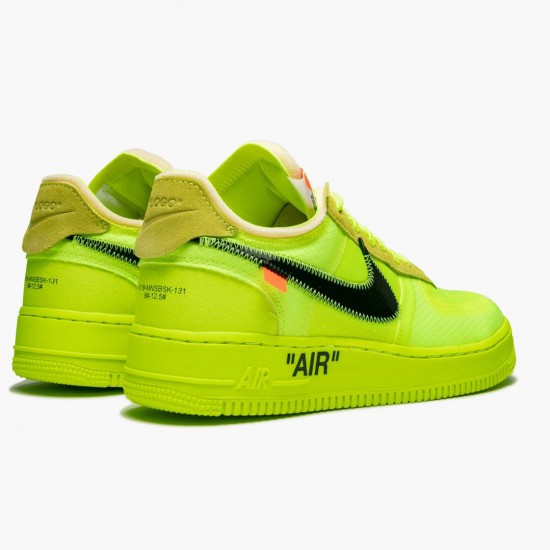 Nike Womens/Mens Air Force 1 Low Off White Volt AO4606 700 Running Sneakers