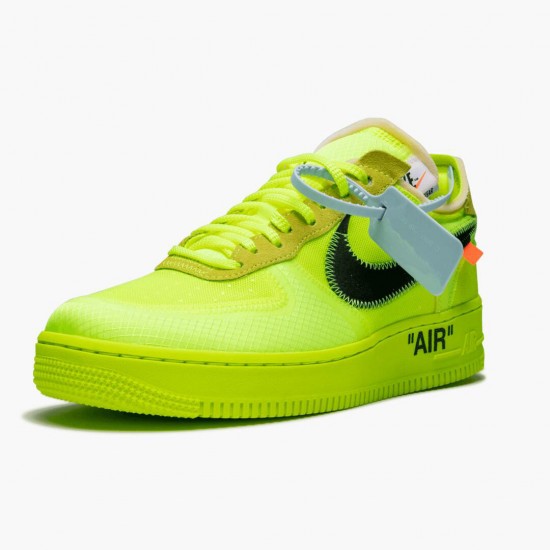 Nike Womens/Mens Air Force 1 Low Off White Volt AO4606 700 Running Sneakers