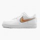 Nike Womens/Mens Air Force 1 Low Oversized Swoosh White Orange Peel AO2441 102 Running Sneakers