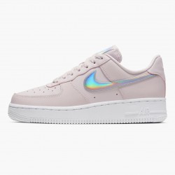 Nike Women's Air Force 1 Low Pink Iridescent CJ1646 600 Running Sneakers