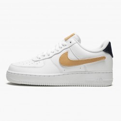 Nike Women's/Men's Air Force 1 Low Removable Swoosh Pack White Vachetta Tan CT2253 100 Running Sneakers