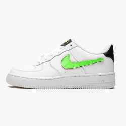 Nike Women's/Men's Air Force 1 Low Removable Swoosh White Green Strike AR7446 100 Running Sneakers