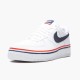 Nike Womens/Mens Air Force 1 Low Ribbon White Blue CJ1377 100 Running Sneakers