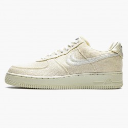 Nike Women's/Men's Air Force 1 Low Stussy Fossil CZ9084 200 Running Sneakers