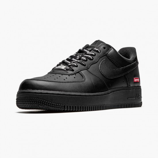 Nike Mens Air Force 1 Low Supreme Black CU9225 001 Running Sneakers