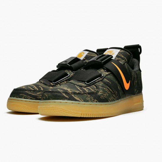 Nike Mens Air Force 1 Low Utility Carhartt WIP Camo AV4112 300 Running Sneakers