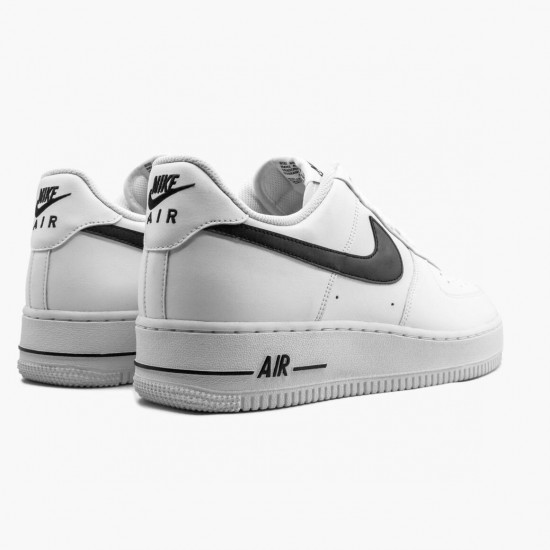 Nike Womens/Mens Air Force 1 Low White Black CJ0952 100 Running Sneakers