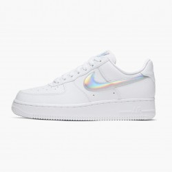Nike Women's/Men's Air Force 1 Low White Irisdescent CJ1646 100 Running Sneakers