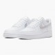 Nike Womens/Mens Air Force 1 Low White Irisdescent CJ1646 100 Running Sneakers