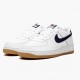 Nike Womens/Mens Air Force 1 Low White Obsidian CI1759 100 Running Sneakers