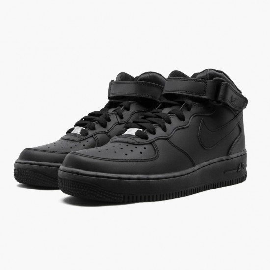 Nike Womens/Mens Air Force 1 Mid Black 2014 314195 004 Running Sneakers