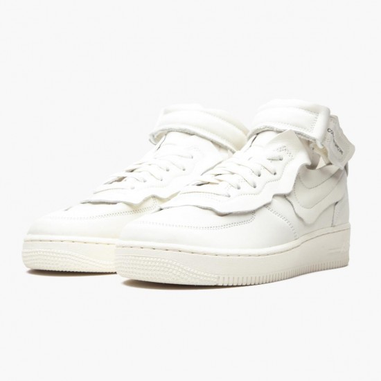 Nike Womens/Mens Air Force 1 Mid Comme des Garcons White DC3601 100 Running Sneakers