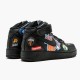 Nike Womens/Mens Air Force 1 Mid Supreme NBA Black AQ8017 001 Running Sneakers