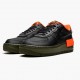 Nike Womens Air Force 1 Shadow Black Hyper Crimson Cargo Khaki CQ3317 001 Running Sneakers