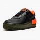 Nike Womens Air Force 1 Shadow Black Hyper Crimson Cargo Khaki CQ3317 001 Running Sneakers