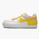 Nike Womens Air Force 1 Shadow White Barely Rose Speed Yellow CJ1641 102 Running Sneakers