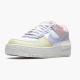 Nike Womens Air Force 1 Shadow White Glacier Blue Ghost CI0919 106 Running Sneakers