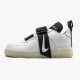 Nike Mens Air Force 1 Utility White Black AV6247 100 Running Sneakers