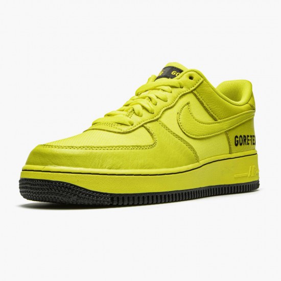 Nike Womens/Mens Air Force One Low Gore Tex Dynamic Yellow CK2630 701 Running Sneakers