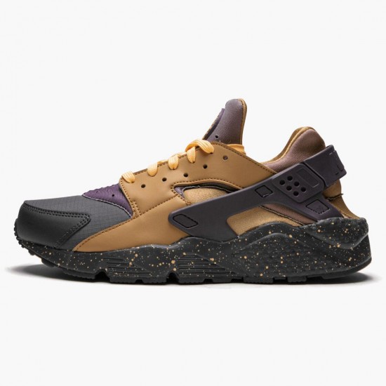 Nike Womens/Mens Air Huarache Run Pro Purple Elemental Gold 704830 012 Running Sneakers