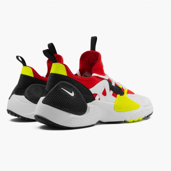 Nike Womens/Mens Huarache Edge Txt White University Red Volt Black AO1697 100 Running Sneakers