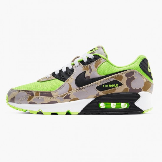 Nike Womens/Mens Air Max 90 Green Camo CW4039 300 Running Sneakers