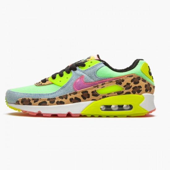 Nike Womens Air Max 90 LX 90s Dancefloor Green CW3499 300 Running Sneakers