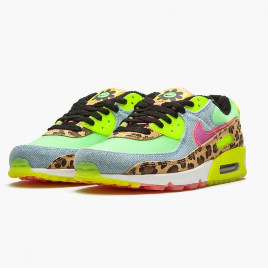 Nike Womens Air Max 90 LX 90s Dancefloor Green CW3499 300 Running Sneakers