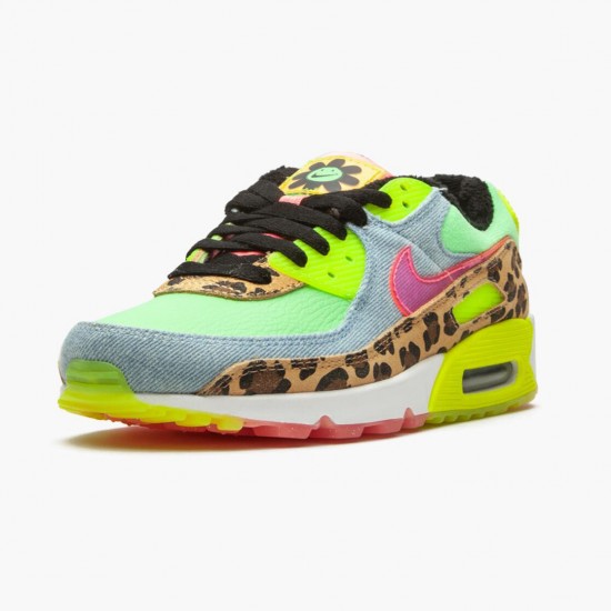 Nike Womens Air Max 90 LX 90s Dancefloor Green CW3499 300 Running Sneakers