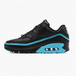 Nike Women's/Men's Air Max 90 Undefeated Black Blue Fury CJ7197 002 Running Sneakers 