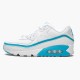 Nike Womens/Mens Air Max 90 Undefeated White Blue Fury CJ7197 102 Running Sneakers