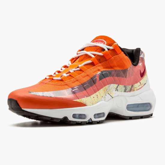 Nike Mens Air Max 95 Dave White Fox 872640 600 Running Sneakers