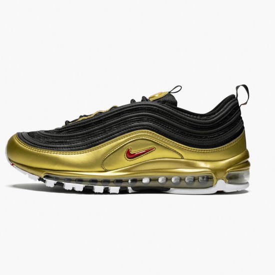 Nike Womens/Mens Air Max 97 Black Metallic Gold AT5458 002 Running Sneakers