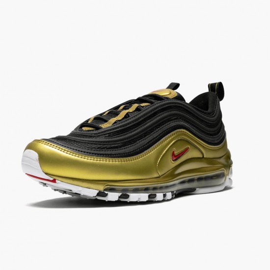 Nike Womens/Mens Air Max 97 Black Metallic Gold AT5458 002 Running Sneakers