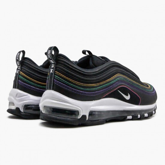 Nike Womens/Mens Air Max 97 Black Multi Stitch CK0738 001 Running Sneakers