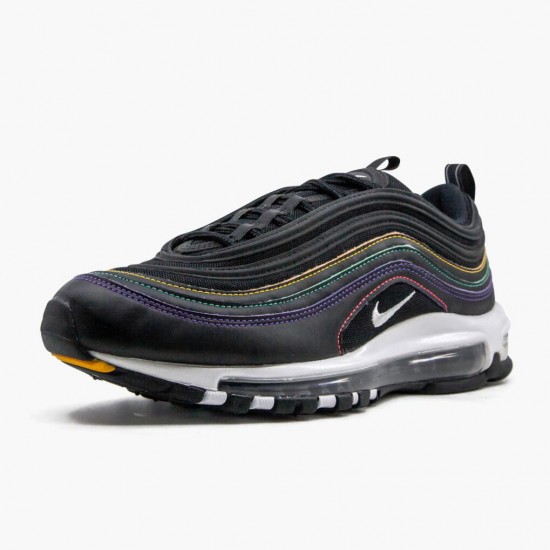 Nike Womens/Mens Air Max 97 Black Multi Stitch CK0738 001 Running Sneakers