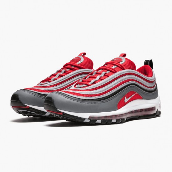 Nike Womens/Mens Air Max 97 Dark Grey Gym Red 921826 007 Running Sneakers