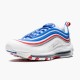 Nike Womens/Mens Air Max 97 Game Royal Metallic Silver University Red 921826 404 Running Sneakers