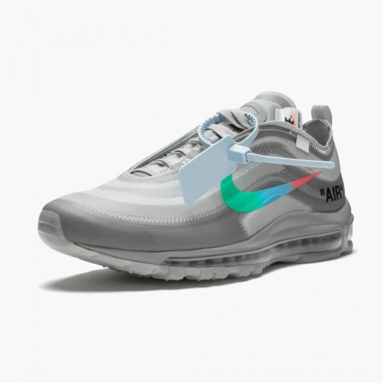 Nike Mens Air Max 97 Off-White Menta AJ4585 101 Running Sneakers