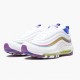 Nike Womens Air Max 97 White Iridescent Stripes CW2456 100 Running Sneakers